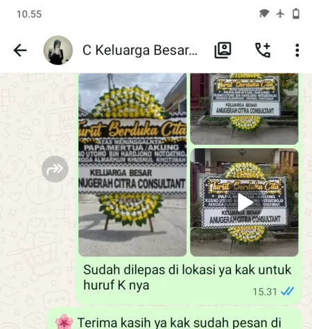 Pengiriman Papan Bunga Duka Silebu Kragilan